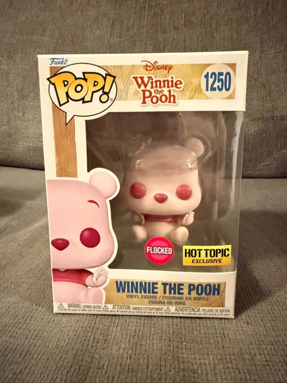 Funko Pop - Disney Winnie the Pooh #1250 - Flocked Hot Topic Exclusive